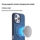 thumbnail image 2 of KIGC For iPhone 16 Pro Max Case Compatible with MagSafe Litchi Texture Leather Coated PC+TPU Phone C, 2 of 5