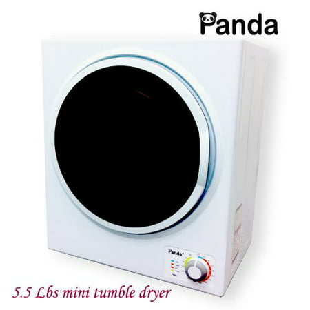 Panda Small Mini Compact Dryer 110V Stainless Steel Drum 1.50cu. ft