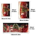thumbnail image 3 of YIMEIS Merry Christmas Snowman Tree Fall Kitchen Rugs Set of 3, Xmas Holiday Kitchen Mat Decor Home Decorations, Green Christmas Mats for Kitchen Floor - 16''*24'' and 20''*30'' and 17''*47'' in, 3 of 10