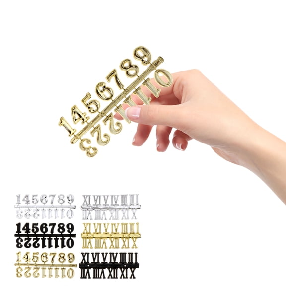 CIMAXIC 6pcs Roman Numeral Clock Numbers for Custom Wall Clock Design Durable Home Decor Accessories