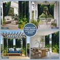 thumbnail image 5 of 2 Panels Outdoor Curtains for Patio Waterproof 54"x95" St. Patrick's Day Weatherproof Privacy Outsides Curtains, Country Spring Green Lucky Irish Leaves Grommet Thermal Drapes for Cabana Porch, 5 of 8