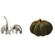 thumbnail image 1 of Figuras De Elefante De Cerámica Y Almohadas De Peluche De Calabaza. Escultura Animal única, Cojín Coleccionable Y Decorativo Para El Hogar, Estantería, Sofá, Decoración Del Dormitorio., 1 of 8
