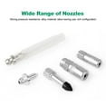thumbnail image 5 of Grease Machine Accessory Kit 11 Piece Grease Machine Coupler Set for Hard to Reach Grease Fittings Heavy Duty Lubrication Grease Zerk Fitting Adapters with Nozzles and Flex Hose, 5 of 9