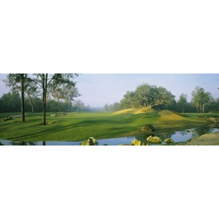 Stream on a golf course Haile Plantation Gainesville Florida USA Canvas Art - Panoramic Images (18 x (Best Golf Courses In Florida)