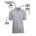 thumbnail image 2 of Men's Short Sleeve Pique Polo Shirts(S-2XL), 2 of 4