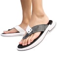 thumbnail image 3 of Cathalem Men Casual Slides Mens Flip Flops Thong Sandals Arch Support Beach Slippers(Gray,43), 3 of 5