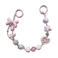thumbnail image 2 of Llavero con cuentas, dije de cuentas, decoración para bolso, colgante para mujer, llavero decorativo para coche Rosa, 2 of 7