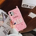 thumbnail image 2 of 3D Silicone Case Compatible with iPhone XR, Retro Classic Creative Soft Rubber Bumper Cover Cool Fun Protective Cute Case (Pink, iPhone XR), 2 of 13