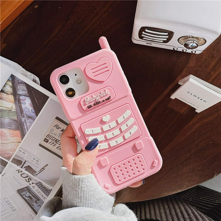 3D Silicone Case Compatible with iPhone 12 Pro Max, Retro Classic