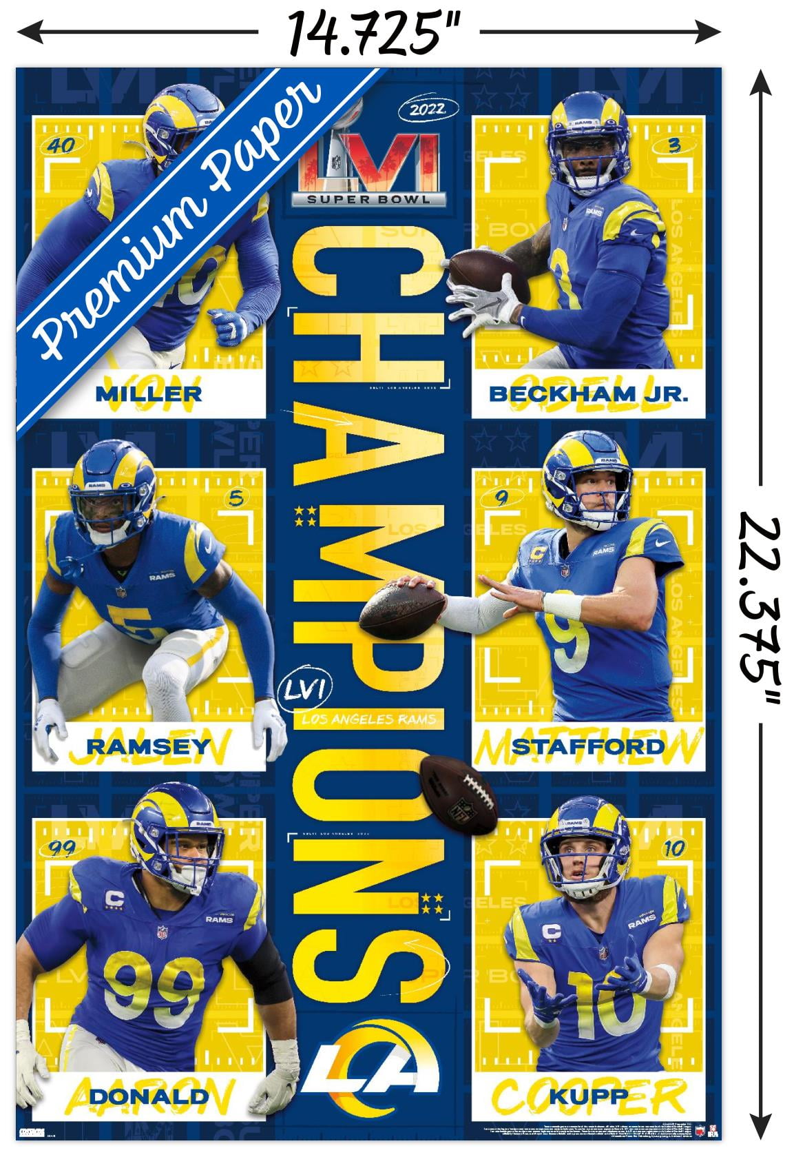 Super Bowl LVI Champions Cooper Kupp Frame 