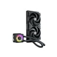 thumbnail image 2 of ENERMAX LIQMAXFLO SR 240 ARGB AIO CPU Liquid Cooler - 60mm VRM Fan up to 3000 RPM, PWM-Controlled Pump, 240mm Radiator, Dual Pressure-Optimized Silent Flow 120mm FDB Fans up to 1800 RPM, 350W TDP -, 2 of 5