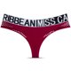 thumbnail image 1 of Tanga de femenina malla sin fisuras hueco hueco impreso cintura baja ropa interior transpirable g-string yoga bragas calzoncillos para el vino rojo m Inevent AP004233-13, 1 of 7