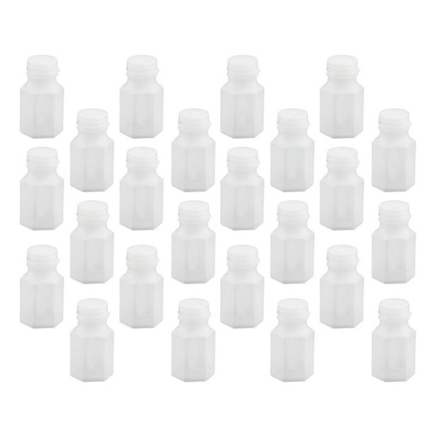 24 botellas vacías para burbujas, líquido, decoración, accesorio, juguete para niños