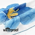 thumbnail image 4 of Watercolor Floral Shower Curtain, Blue Yellow Flower Shower Curtain for Bathroom, Modern Minimalist Waterproof Fabric Shower Curtain Set 72x72 Inch, 4 of 13