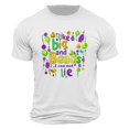 thumbnail image 1 of Casual Summer Tops Carnaval Impreso de Manga Corta Cuello Redondo, Poliéster Ligero para la Fiesta de Verano de Primavera, 1 of 9