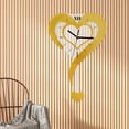 thumbnail image 6 of WLPZXP Heart Shape Wall Clock Sturdy Acrylic for Housewarming Gift Office Classroom Gold, 6 of 9