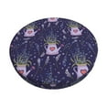 thumbnail image 6 of Uemuo Lavender Flowers Pattern Round Bar Stool Seat Covers Washable Stool Cushion Slipcover Elastic Bar Chair Covers-14 inch, 6 of 7