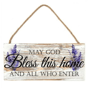 WALL-E May God Bless This Home Wood Sign