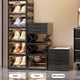 thumbnail image 5 of Zapatero plegable de plástico transparente, organizador de zapatos multicapa de gran capacidad sin instalación., 5 of 6