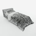 thumbnail image 2 of Ambesonne Winter Bedding Set 3 Pcs, Seasonal Pine Tree Landscape, Twin, Black and White, 2 of 2