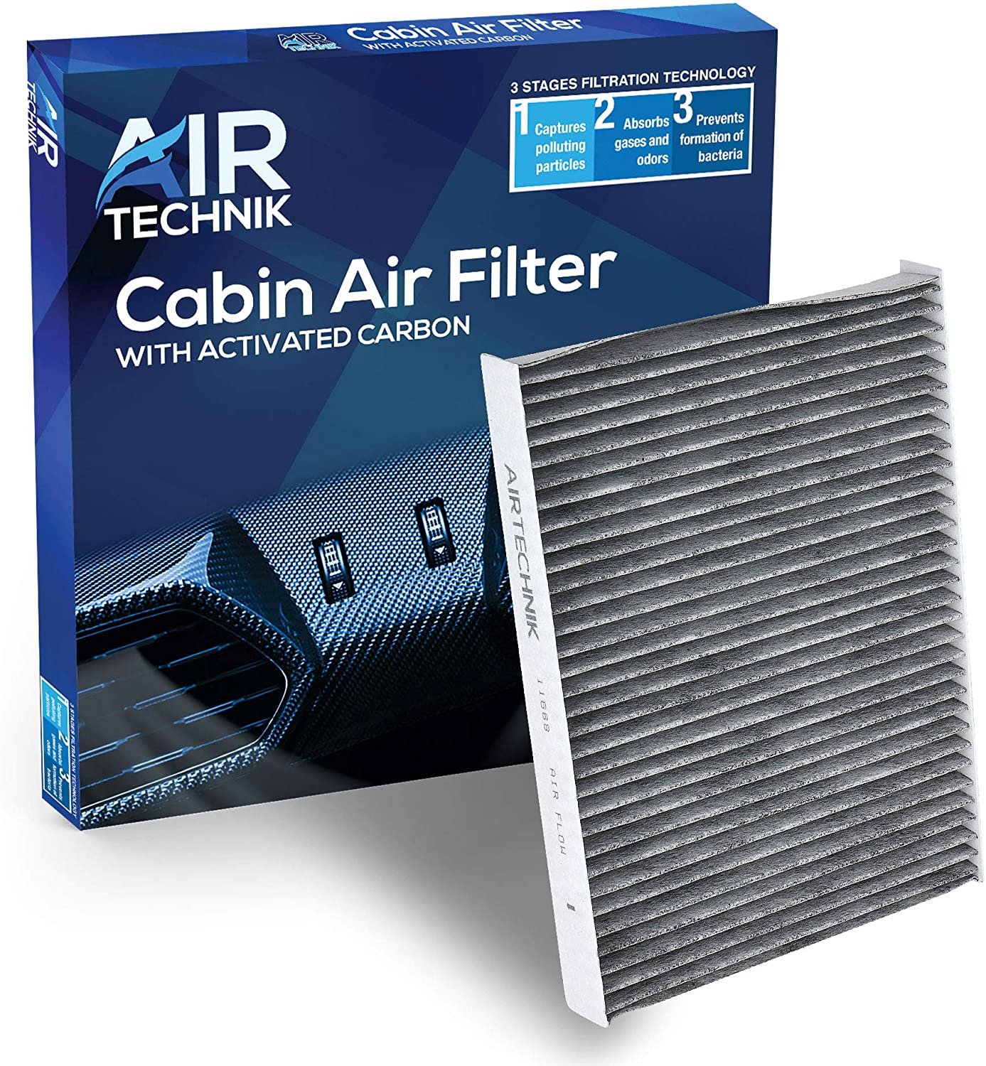 Hispeedfilters Engine & Carbon Cabin Air Filter Set For 2011-2023 Chrysler 300, Challenger, Charger