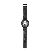Casio Mens Chronograph Wristwatch 100M Water Resistant 10-Yr Battery White & Black