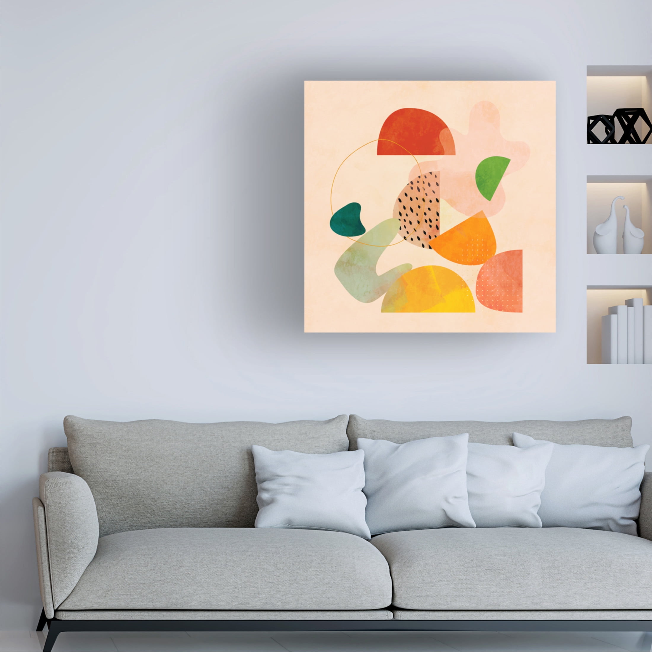 Trademark Fine Art Ana Rut Bre Shapes Play1 Canvas Wall Art