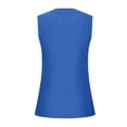 thumbnail image 3 of ALLLIST Womens Tops Clearance Under $10 Blue Solid Sleeveless Crew Neck Tank Tops Camisole XL, 3 of 5