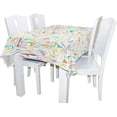 thumbnail image 2 of Coolnut Beautiful Pastel Tablecloth Modern Table Cover for Home Decoration, Spill Proof Cloth Washable for Dinner Picnic, 54"x54", 2 of 6