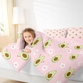 thumbnail image 7 of jejeloiu Kawaii Avocado Fruit Twin Comforter Sets,Cute Flower Daisy Bedding Set For Girls Teens Reversible 2 Pieces, 7 of 7