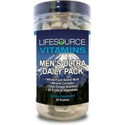 LifeSource Vitamins Men's Ultra All in One Daily Pack - Complete Nutrition - 107 Nutrients - 42 Fruits and Veggies