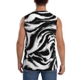 thumbnail image 4 of Pofeuu Leopard And Zebra 2 Print Men's Muscle T-Shirt, Sleeveless, Muscle Tank, Classic Muscle Tee Top For Men Casual Sleeveless Muscle T-Shirt Trendy Clothes-Large, 4 of 7