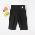 thumbnail image 2 of Mercatoo Kids Girls High Waist Yoga Pants Cartoon Cat Letter Prints Leggings Summer Toddler Baby Girls Casual Shorts, 2 of 4