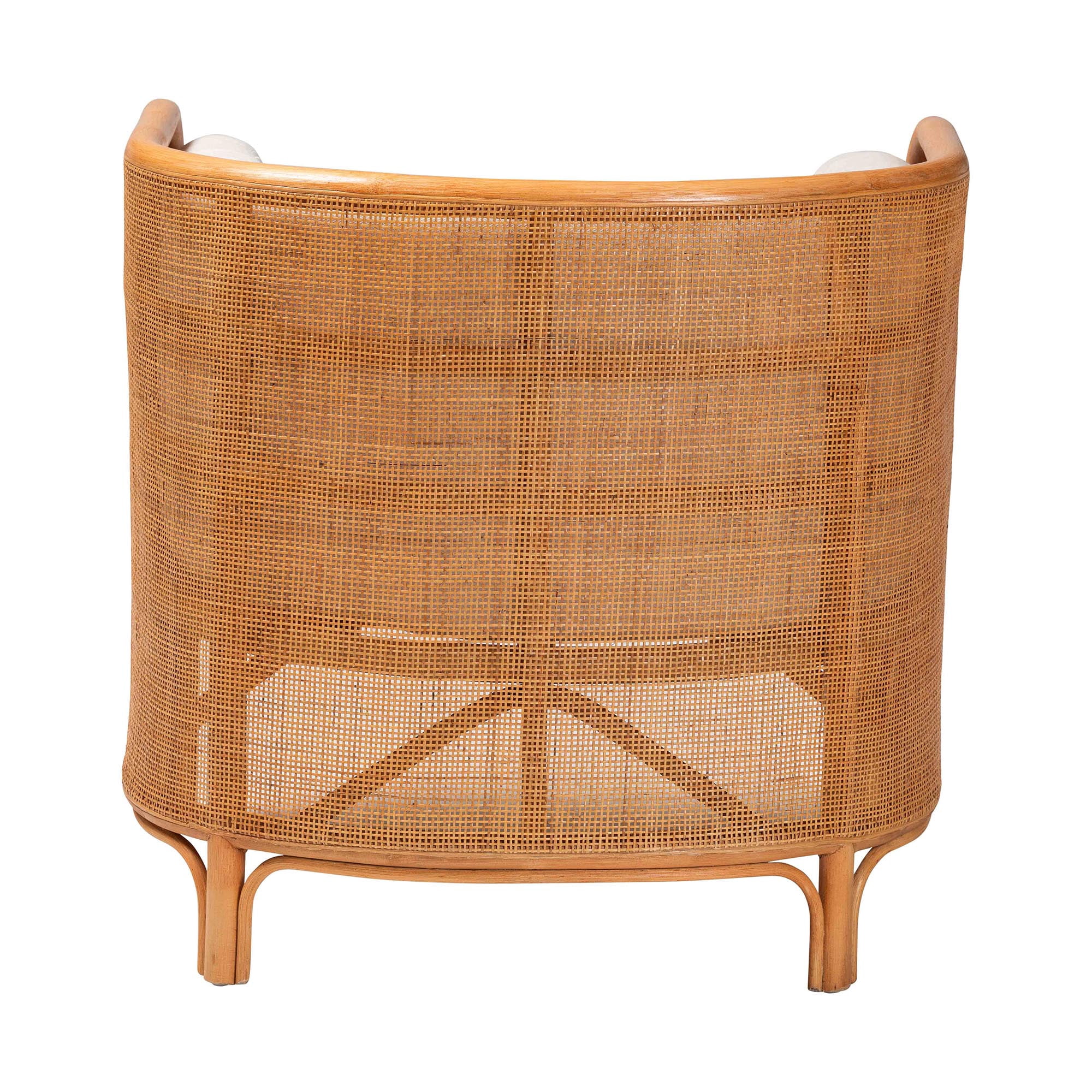 bali & pari Bandung Boho Accent Chair, Light Honey