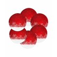 thumbnail image 7 of 15 Inch Round Placemats Set of 6, Red Snowflakes Christmas Non Slip Heat Insulation PP Table Mats, Winter Holiday Xmas Snowflake Washable Place Mats for Kitchen Dining Party Table Decor, 7 of 7