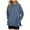 Navy, variant on larppty Sweatshirt for Women Side Split Fall Fashion Long Sleeve Shirts Fall Outfits 2025 Fashion (Navy, XXL)