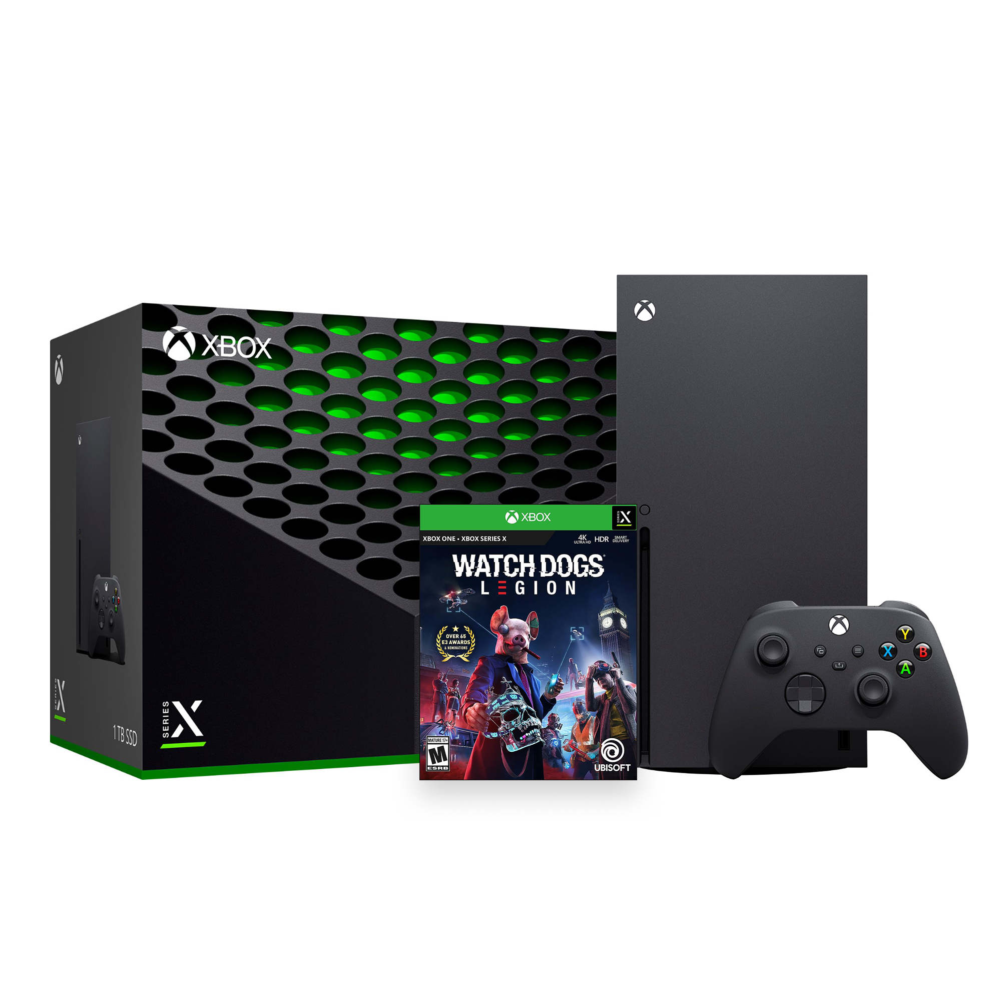 Xbox Series X Latest Flagship 1TB SSD Console Bundle with Watch Dogs: Legion