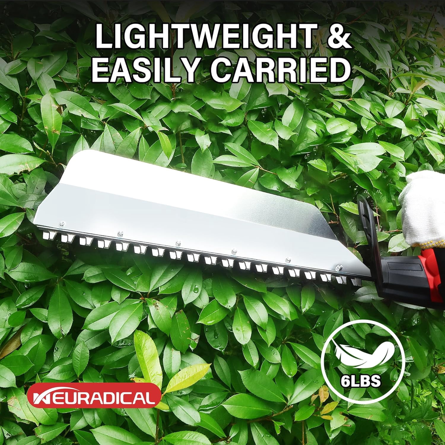 20 Inch Cordless Hedge Trimmer with 21V Battery for Efficient Garden Maintenance