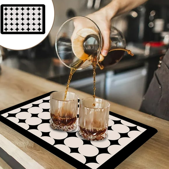 Summer Savings Kcavykas Dish Drying Mat Coffee Mat Super Absorbent Drying Mat Large Dish Drying Mat for Kitchen Counter Easy Clean Dish Mat Kitchen Drying Mat 15 X 18in