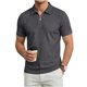 thumbnail image 1 of Mens Casual Manga Corta Botón Abajo Camisas de Color Sólido Suelto Moda Turndown Cuello Blusas Top para Verano Primavera, Par con Pantalones para Hombres Cortos, 1 of 3