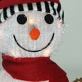 thumbnail image 4 of Northlight Set of 2 Lighted 3-D Tinsel Snowman Family Christmas Yard Art Decoration 32", 4 of 4