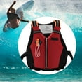 thumbnail image 3 of Adult Life Jacket, Life Vest Polyester Material Whistle Included Reflective Strip  For Adult For Emergency For Under 95kg, 3 of 8