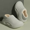 thumbnail image 2 of CHUMUD Women's Waterproof Closed-Back Slippers - Faux Fur Accent & Plush Fleece Lining, Fashion Winter House Shoes, 2 of 7