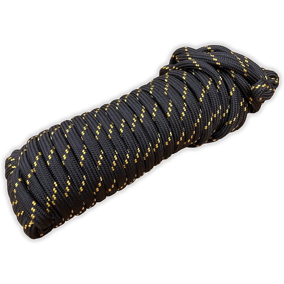 Voyager Tools 1/2 in x 100 ft Black Polypropylene Multi-Purpose Rope