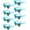 Blue, variant on 8 Pack Heart Sunglasses Vintage Cat Eye Heart Glasses Retro Bachelorette Bride Sunglasses Bulk for Women