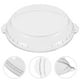 thumbnail image 3 of GOOHOCHY Molde de vidrio para hornear, redondo, antiadherente, con borde para tarta de manzana, calabaza y tartas de olla, transparente, 25 cm., 3 of 7
