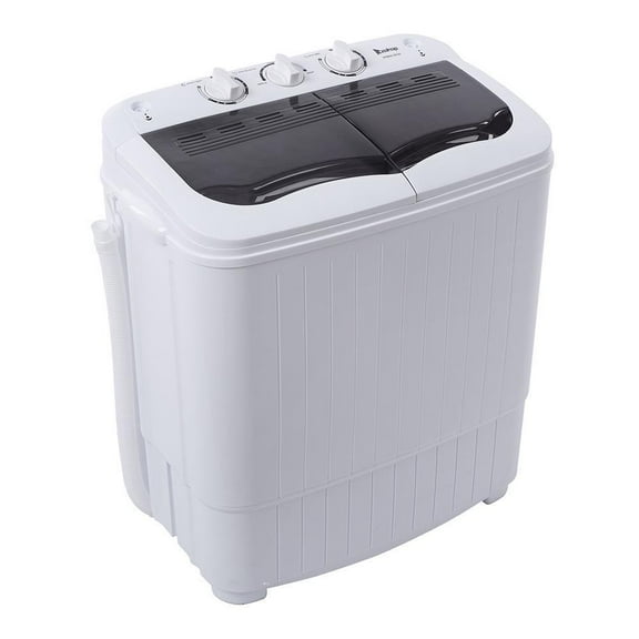 ZOPan Portable Washing Machine - 14.3lbs Capacity with Draining Pump, Laundry Washer & Spin Function, Compact Home Use