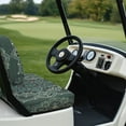 thumbnail image 4 of POLERO Golf Cart Seat Covers Fit for Club Car Precedent Front Seats Cushion, Green Bohemian Mandala Print Golf Cart Front and Back Seat Cushion Cover, No Nails Required, 4 of 8
