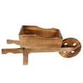 thumbnail image 4 of HONMEET BASIOUS Wooden Wheelbarrow Planter Outdoor Flower Cart Light Brown Decoration for Patio Lawn, 4 of 6