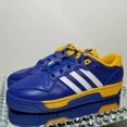 thumbnail image 4 of NEW Ad-id-as Rivalry Low "Blue White Yellow" Leather - Men's 8 - IF3529, 4 of 6